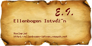 Ellenbogen István névjegykártya